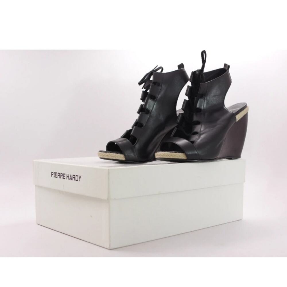 Pierre Hardy Sz 38EU Genuine Leather Gladiator Booties Wedge Shoes Booties - Picture 11 of 11